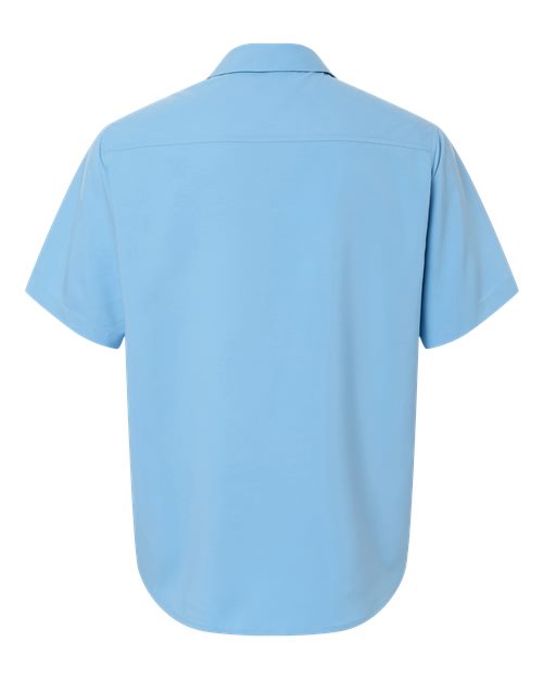 Men's UltraUVP Shoreline Short Sleeve Staff Shirt - Columbia Blue Back