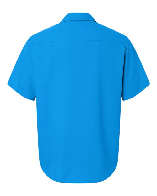 Men's UltraUVP Shoreline Short Sleeve Staff Shirt - Electric Blue Back