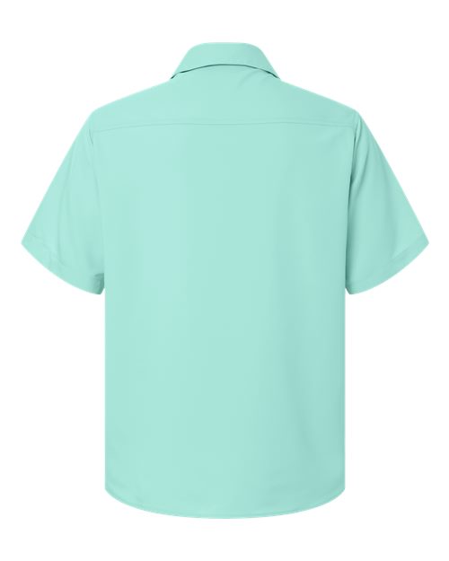 Men's UltraUVP Shoreline Short Sleeve Staff Shirt - Sea Glass Back