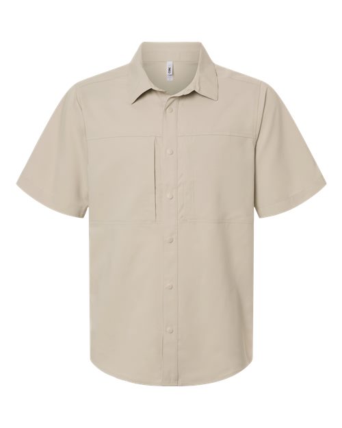 Men's UltraUVP Shoreline Short Sleeve Staff Shirt - Stone Front