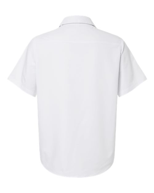 Men's UltraUVP Shoreline Short Sleeve Staff Shirt - White Back
