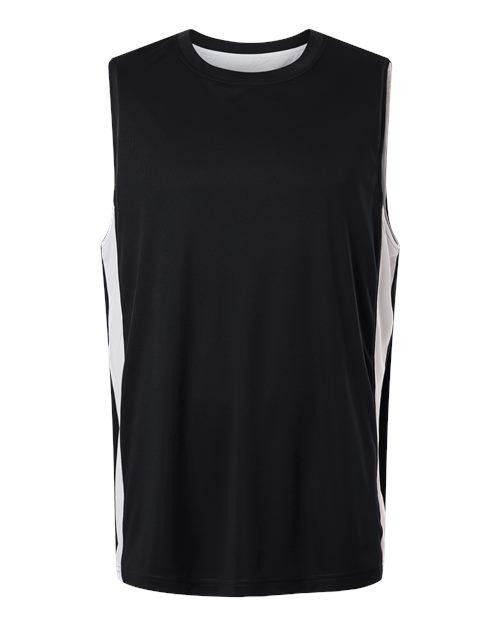 Unisex Zone Performance Reversible Jersey - Black/ White Front