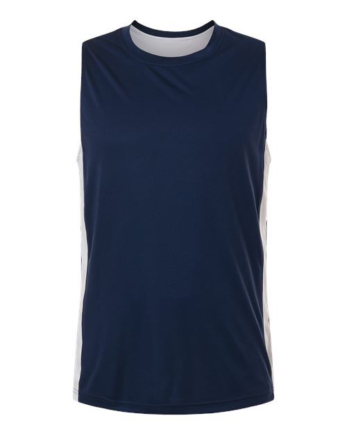 Unisex Zone Performance Reversible Jersey - Sport Dark Navy/ White Front