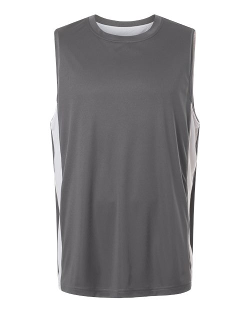 Unisex Zone Performance Reversible Jersey - Sport Graphite/ White Front