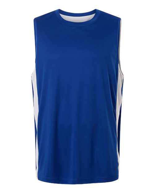 Unisex Zone Performance Reversible Jersey - Sport Royal/ White Front