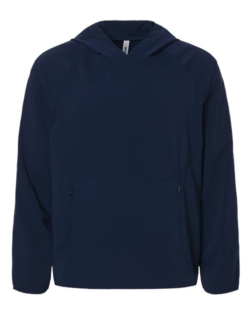 Men's UltraUVP Shoreline Long Sleeve Hooded Pullover - Classic Navy Front