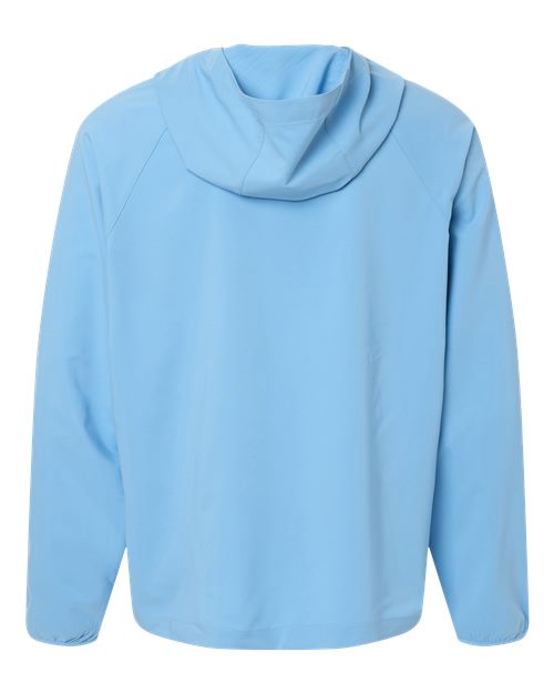 Men's UltraUVP Shoreline Long Sleeve Hooded Pullover - Columbia Blue Back