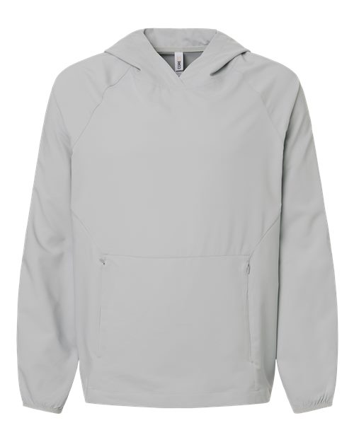 Men's UltraUVP Shoreline Long Sleeve Hooded Pullover - Platinum Front