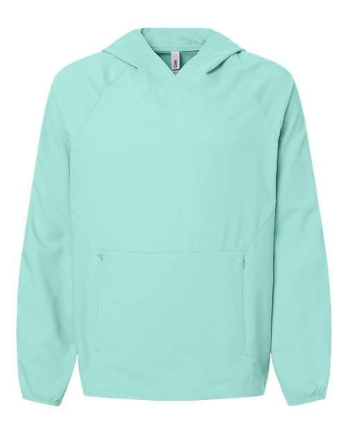 Men's UltraUVP Shoreline Long Sleeve Hooded Pullover - Sea Glass Front