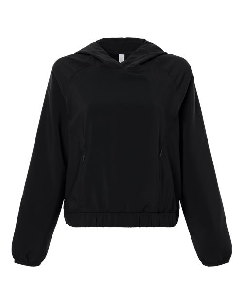 Women's UltraUVP Shoreline Long Sleeve Hooded Pullover - Black Front