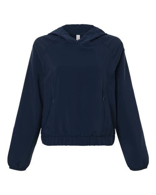Women's UltraUVP Shoreline Long Sleeve Hooded Pullover - Classic Navy Front