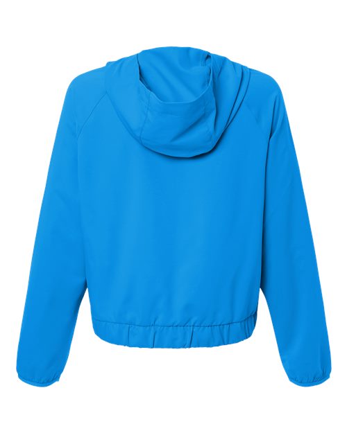 Women's UltraUVP Shoreline Long Sleeve Hooded Pullover - Electric Blue Back