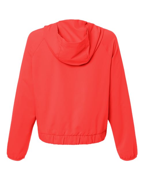 Women's UltraUVP Shoreline Long Sleeve Hooded Pullover - Marina Red Back