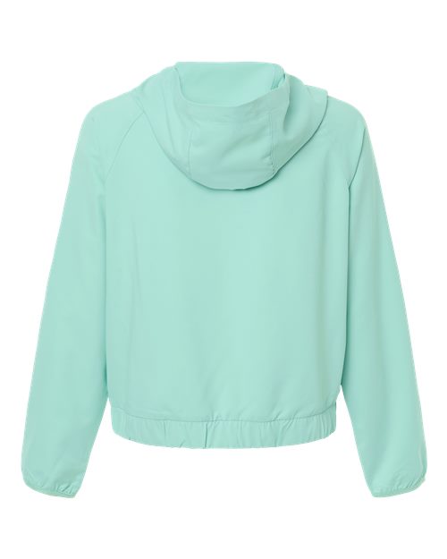 Women's UltraUVP Shoreline Long Sleeve Hooded Pullover - Sea Glass Back