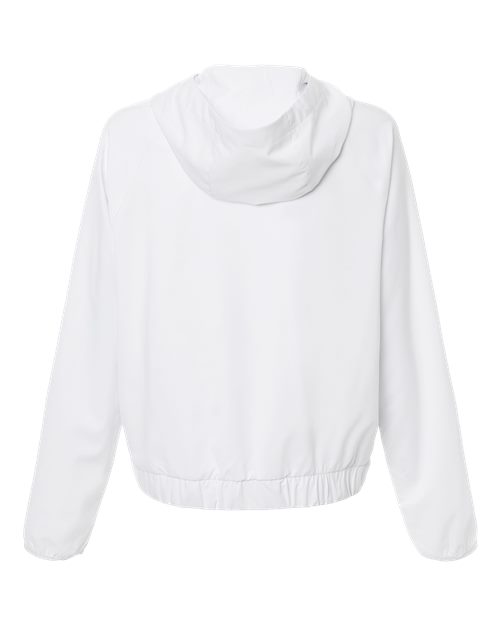 Women's UltraUVP Shoreline Long Sleeve Hooded Pullover - White Back