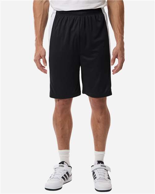 Team 365 Unisex Zone Performance Reversible Shorts - Model Front
