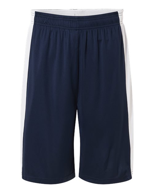 Unisex Zone Performance Reversible Shorts - Sport Dark Navy/ White Front