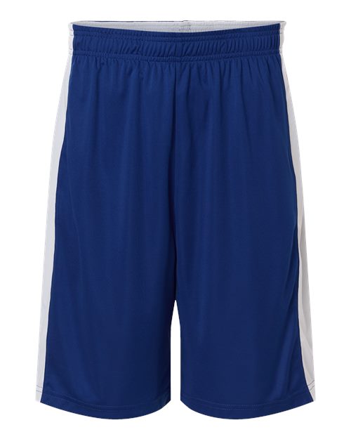 Unisex Zone Performance Reversible Shorts - Sport Royal/ White Front