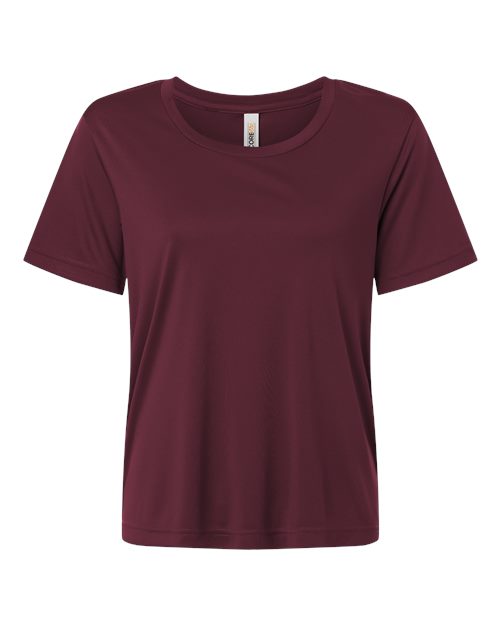 Women's Capital Performance T-Shirt - Burgundy Front