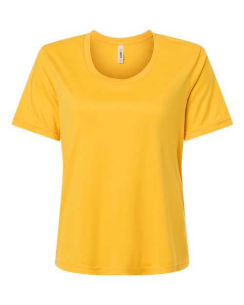 Women's Capital Performance T-Shirt - Campus Gold Front