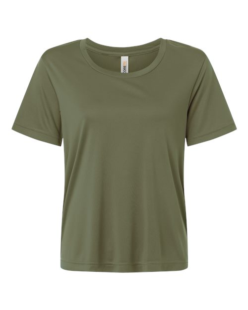 Women's Capital Performance T-Shirt - Military Green Front