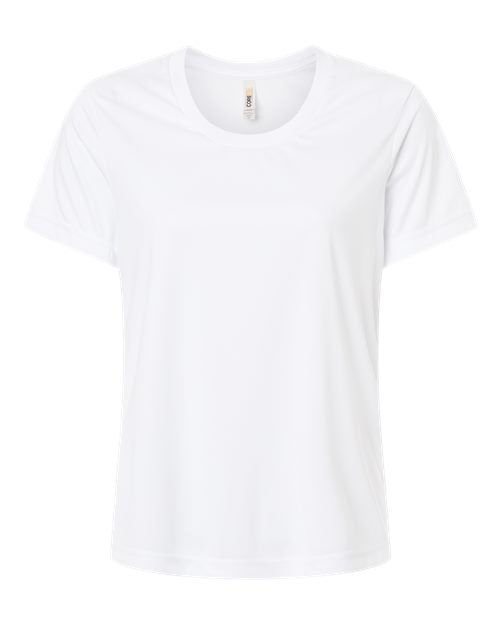 CORE365 Women's Capital Performance T-Shirt - White Front