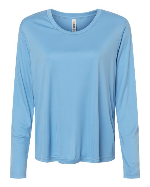 Women's Capital Performance Long Sleeve T-Shirt - Columbia Blue Front