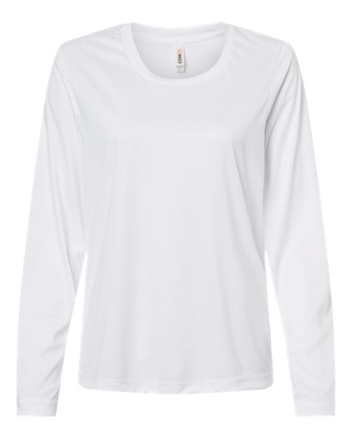 Women's Capital Performance Long Sleeve T-Shirt - White Front
