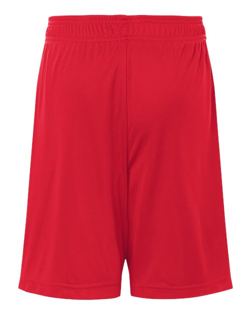 Youth Zone Performance Reversible Shorts - Sport Red/ White Back