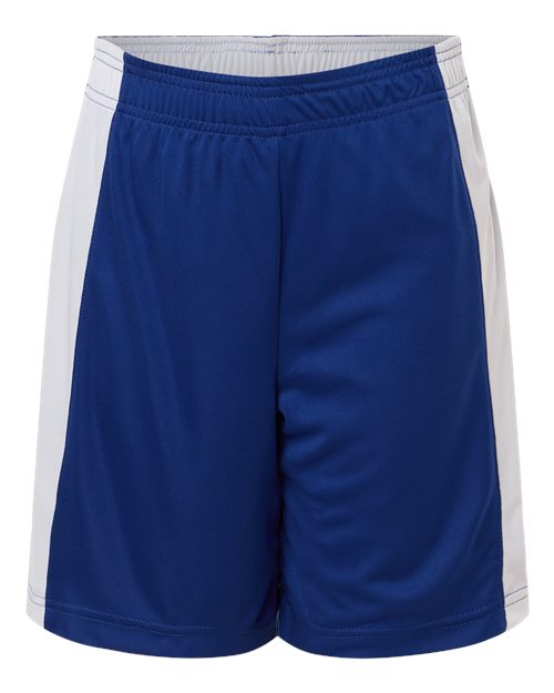 Youth Zone Performance Reversible Shorts - Sport Royal/ White Front