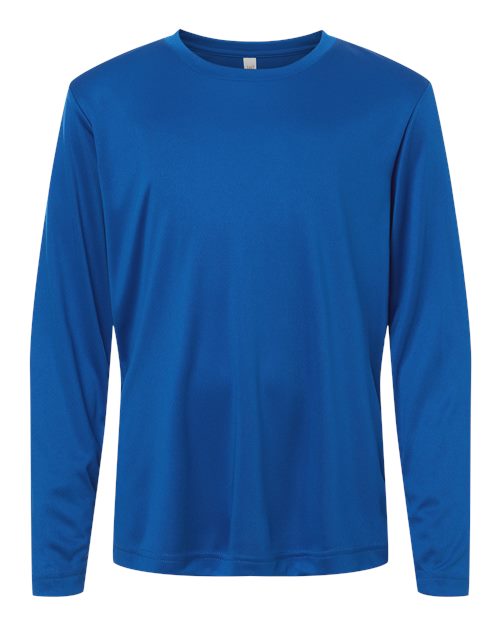 Youth Capital Performance Long Sleeve T-Shirt - True Royal Front