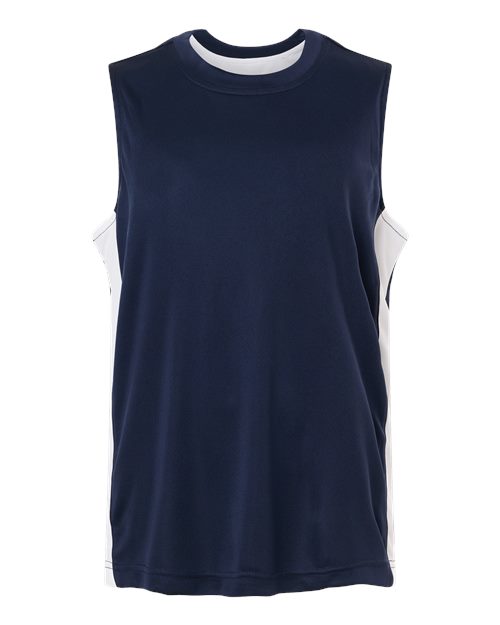 Youth Zone Performance Reversible Jersey - Sport Dark Navy/ White Front