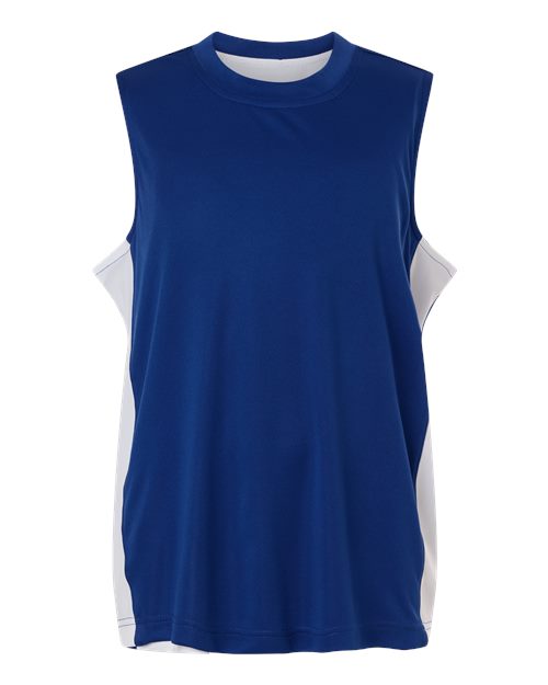 Youth Zone Performance Reversible Jersey - Sport Royal/ White Front