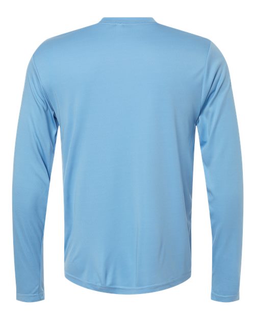 Unisex Capital Long Sleeve Performance T-Shirt - Columbia Blue Back