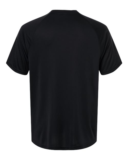 Men's Zone Performance Henley - Black Back