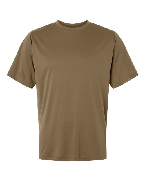 Unisex Capital Performance T-Shirt - Coyote Brown Front