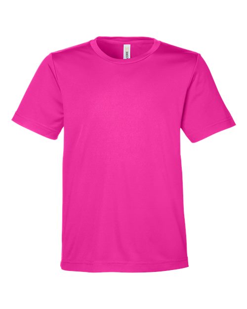 Youth Capital Performance T-Shirt - Bright Magenta Front
