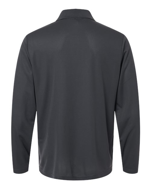 Men's Nova Performance Long Sleeve Pique Polo - Carbon Back