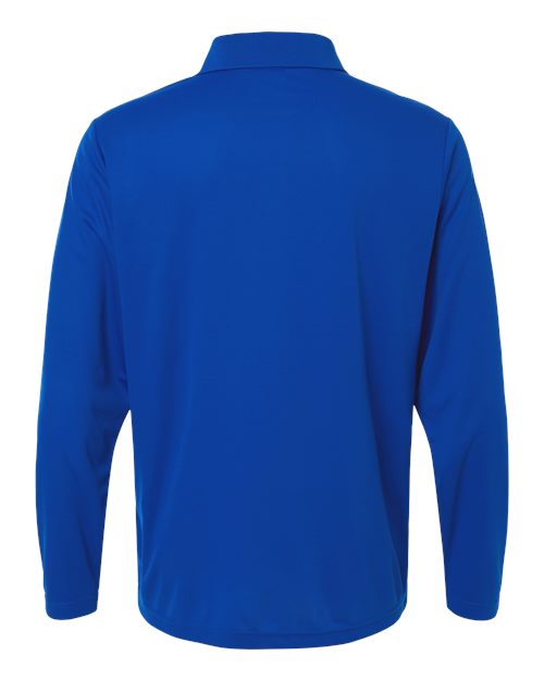 Men's Nova Performance Long Sleeve Pique Polo - True Royal Back