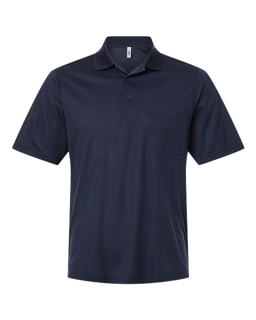 Men's Nova Performance Pique Pocket Polo - Classic Navy Front