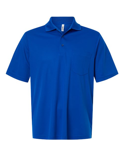 Men's Nova Performance Pique Pocket Polo - True Royal Front