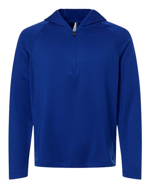 Men's Qualify Quarter-Zip Hooded Pullover - Sport Royal Front