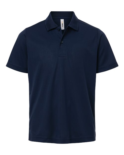 CORE365 Youth Nova Performance Pique Polo - Classic Navy Front