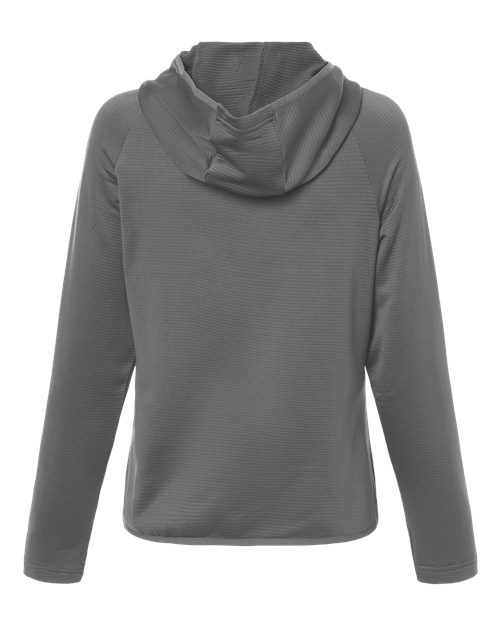 Women's Qualify Quarter-Zip Hooded Pullover - Sport Graphite Back