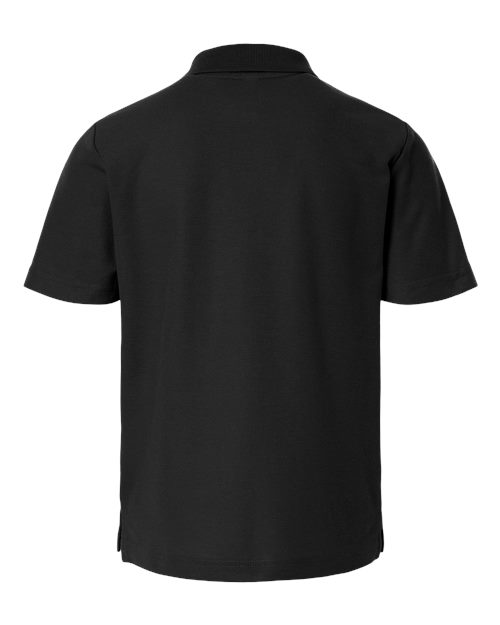 Youth Resolve CVC Performance Pique Polo - Black Back