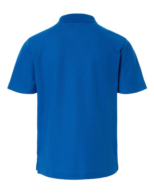 Youth Resolve CVC Performance Pique Polo - True Royal Back