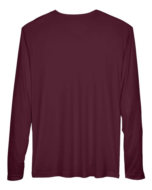 Men's Zone Performance Long Sleeve T-Shirt - Sport Dark Maroon Back