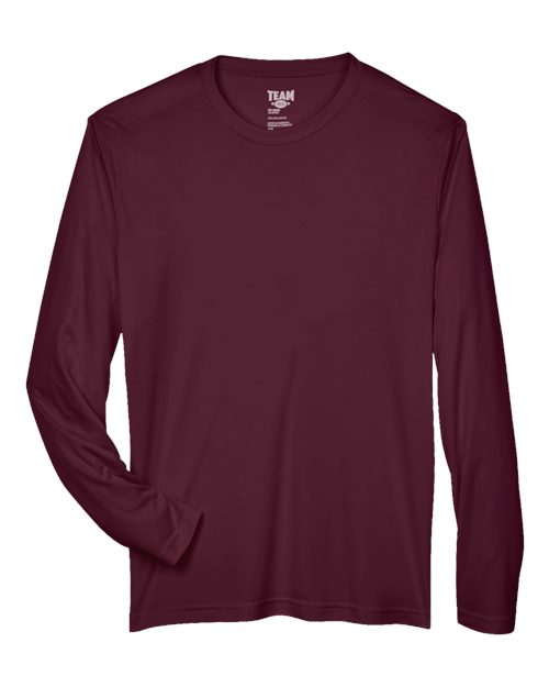 Men's Zone Performance Long Sleeve T-Shirt - Sport Dark Maroon Front