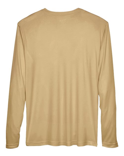 Men's Zone Performance Long Sleeve T-Shirt - Sport Vegas Gold Back