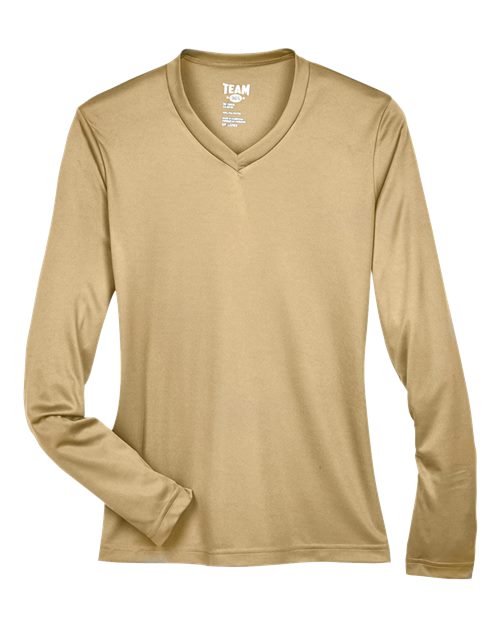 Women's Zone Performance Long Sleeve T-Shirt - Sport Vegas Gold Front